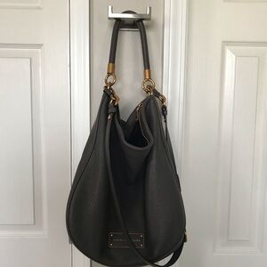 Marc by Marc Jacobs Gray Leather Hobo Bag